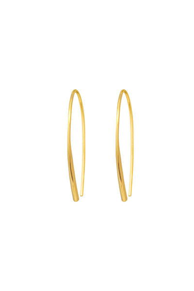 One & Eight Gold Drop Earrings