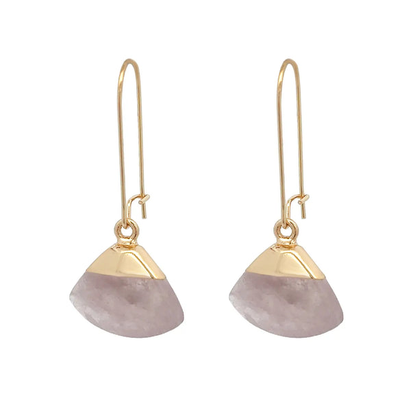 Amorino Gift Boxed, Blush Pink Stone Drop Earrings