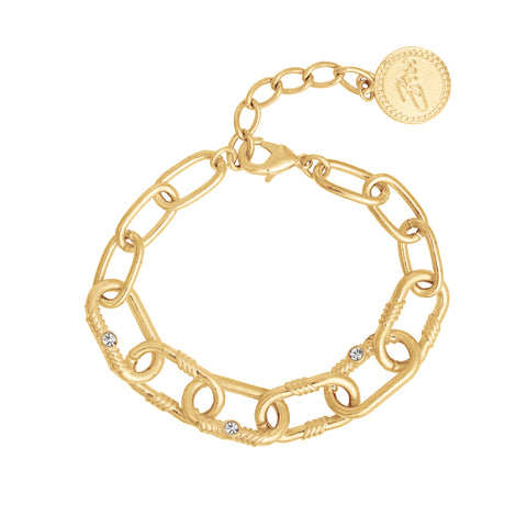 Bibi Bijoux Gold Courage Chunky Chain Bracelet