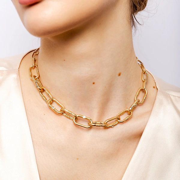 Bibi Bijoux Gold Chunky Chain Necklace
