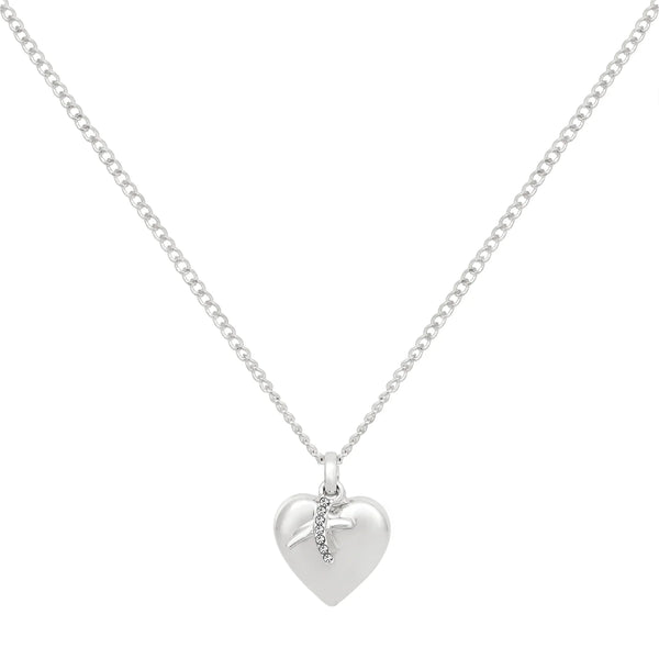 Caramel Jewellery Silver Cherish Heart Necklace
