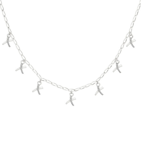 Caramel Jewellery Silver Kisses Necklace
