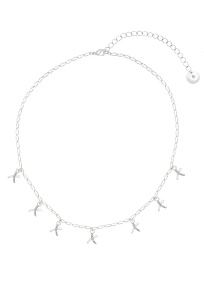 Caramel Jewellery Silver Kisses Necklace
