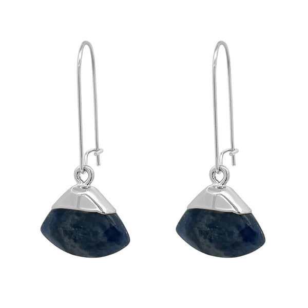 Amorino, Gift Boxed, Navy Stone Drop Earrings