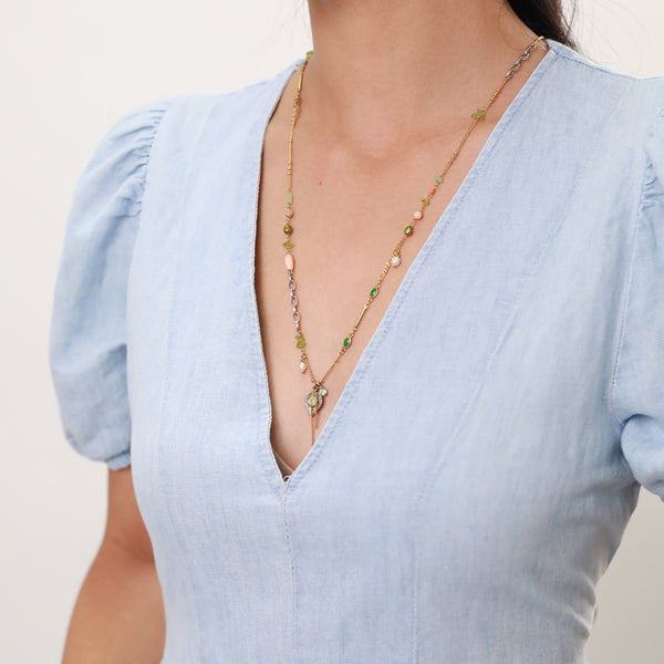 Franck Herval Melody Long Charm Necklace