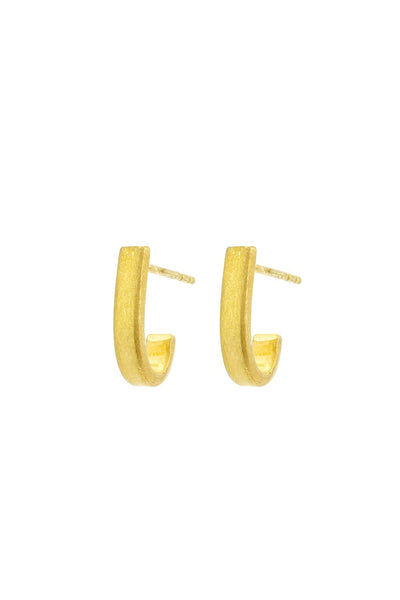 One & Eight Gold Huggy Studs