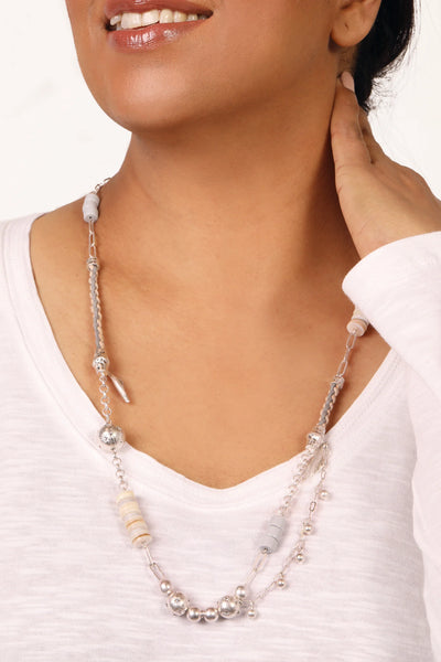 Bibi Bijoux Silver San Pedro Statement Necklace