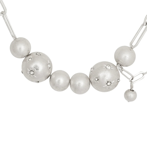 Bibi Bijoux Silver San Pedro Statement Necklace