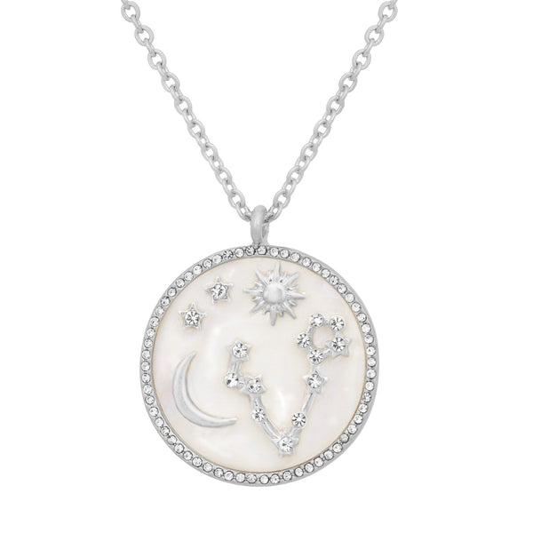 KT Bibi Bijoux 'Starry Sky' Silver Mother Of Pearl Layered Necklace