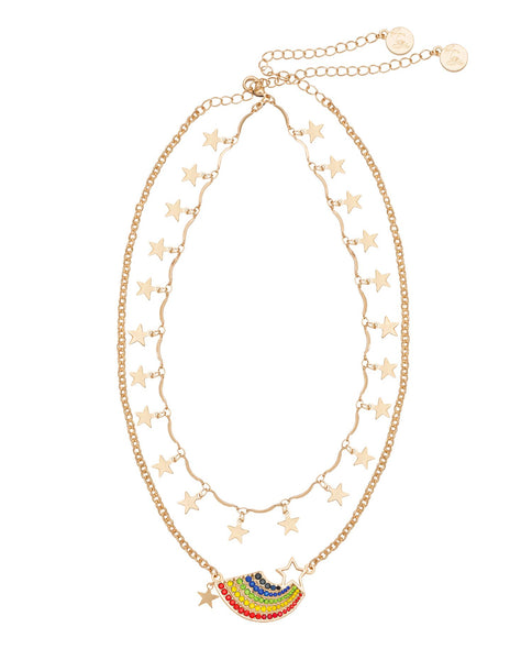 Bibi Bijoux, Kate Thornton, Gold 'Somewhere Over The Rainbow' Necklace