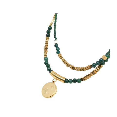 Kapyco Paris Green Double Necklace