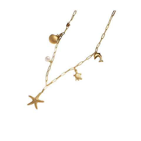 Cosmos Marine Charm Necklace