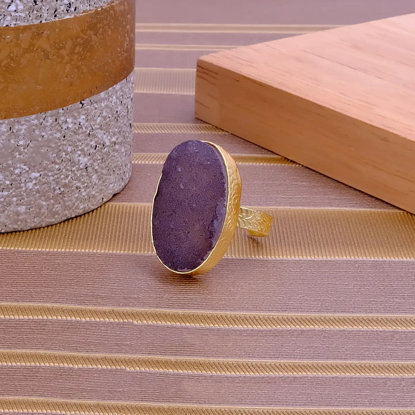el-joyero-hand-made-raw-purple-druzy-adjustable-ring