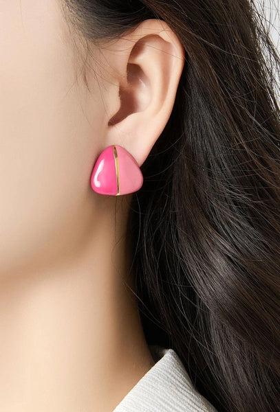 Belle Jewellery Orange Statement Clip On Earrings