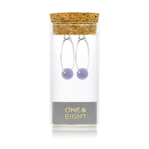 One & Eight Periwinkle Hoop Earrings