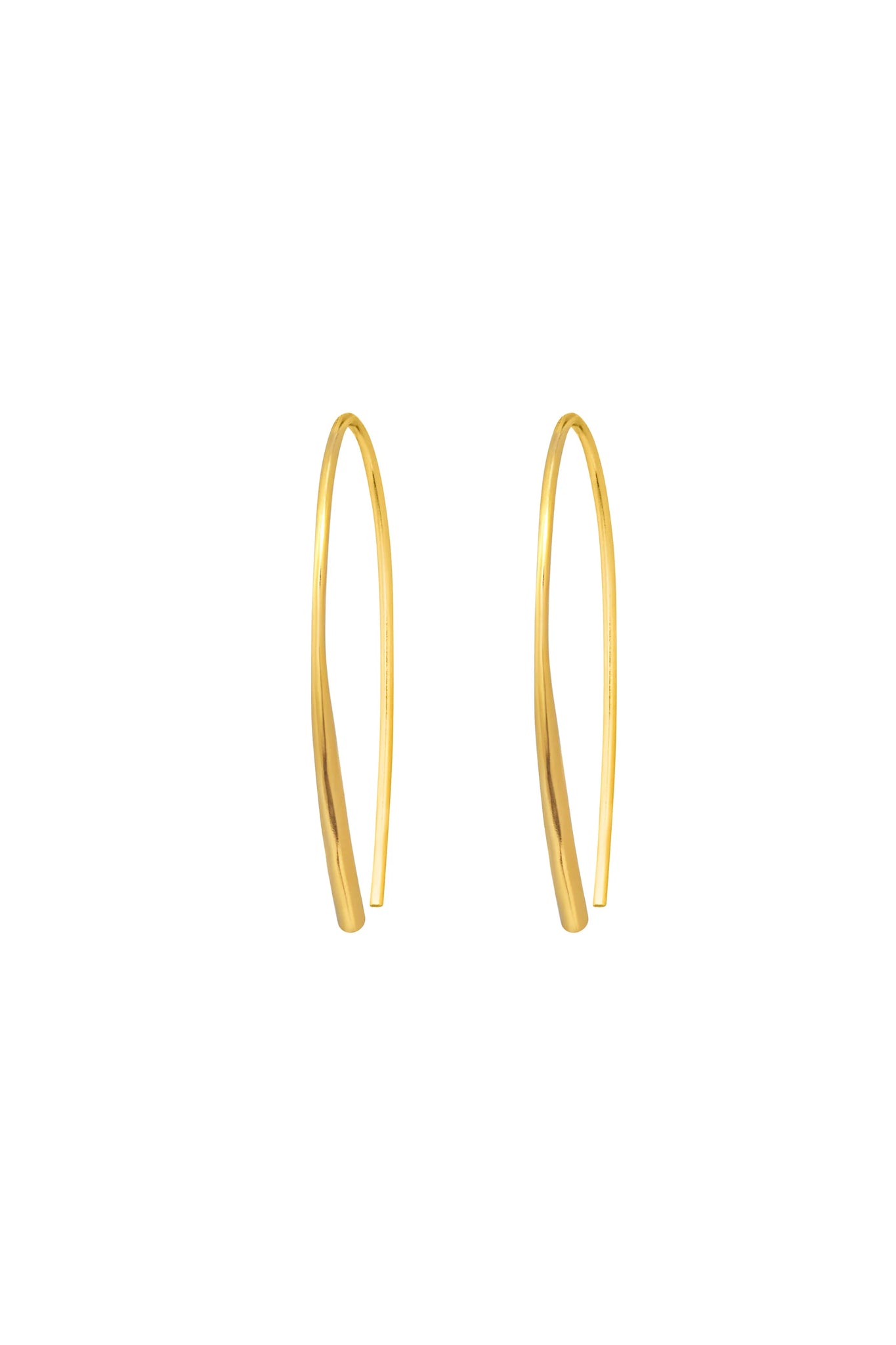One & Eight Gold Drop Earrings