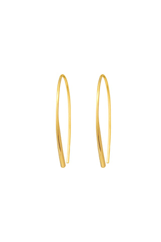 One & Eight Gold Drop Earrings