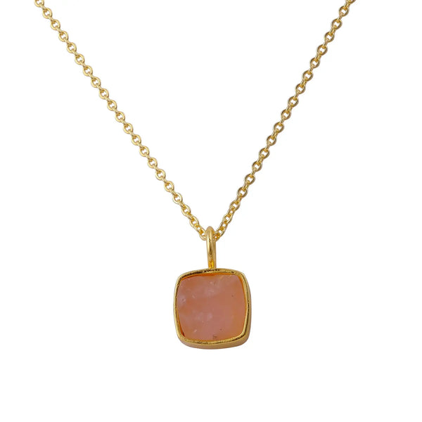 El Joyero Hand Made Rose Quartz Gemstone Necklace