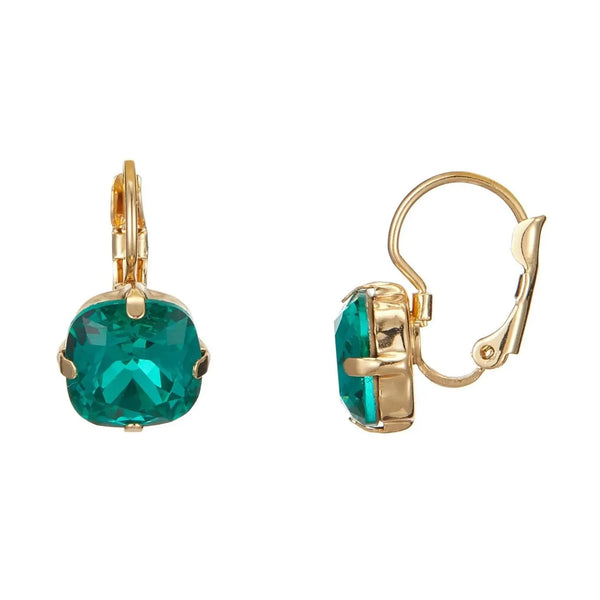 Belle Jewellery Turquoise Crystal Sleeper Earrings