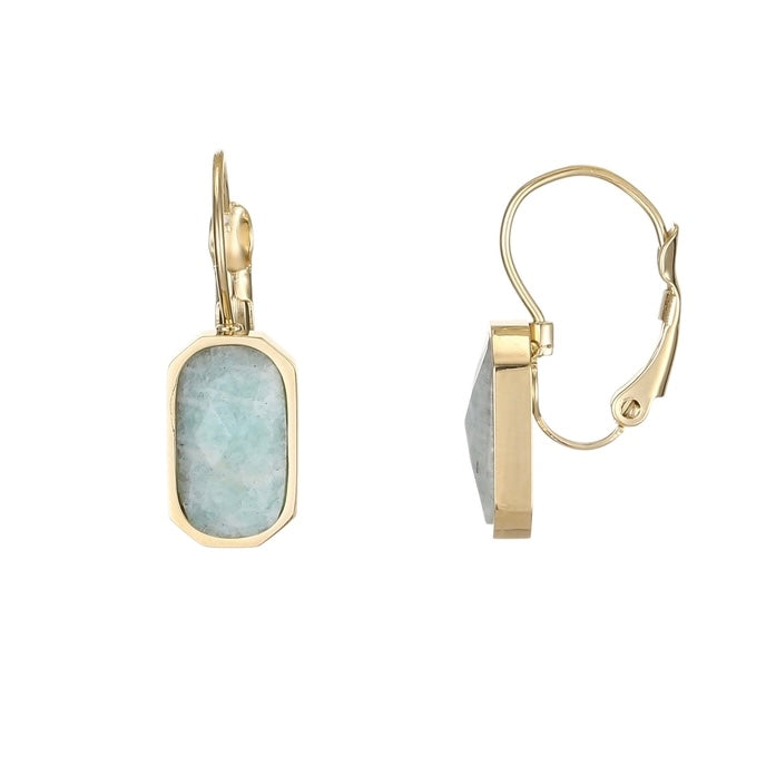 Kapyco Paris Amazonite Gold Earrings