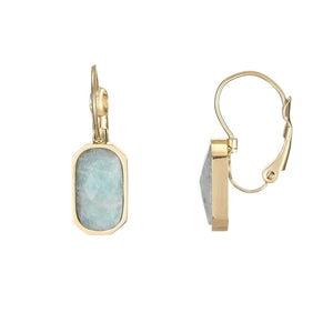 Kapyco Paris Amazonite Gold Earrings