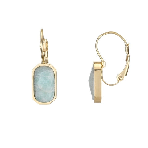 Kapyco Paris Amazonite Gold Earrings