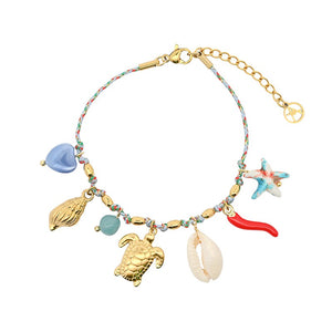 Amorino, Gift Boxed, Blue Marine Charm Bracelet