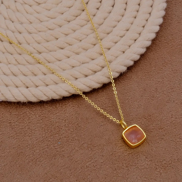 El Joyero Hand Made Rose Quartz Gemstone Necklace