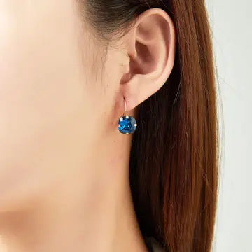 Belle Jewellery Lime Green Crystal Sleeper Earrings