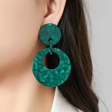 Belle Jewellery Tortoiseshell Resin Clip On Statement Earrings