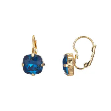 Belle Jewellery Blue Crystal Sleeper Earrings