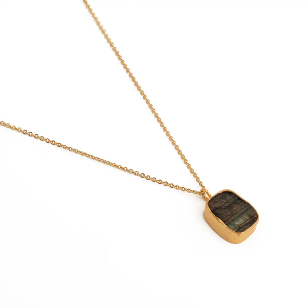 El Joyero Raw Labradorite Gemstone Necklace