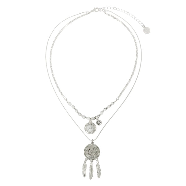 Bibi Bijoux Silver Dreamcatcher Necklace