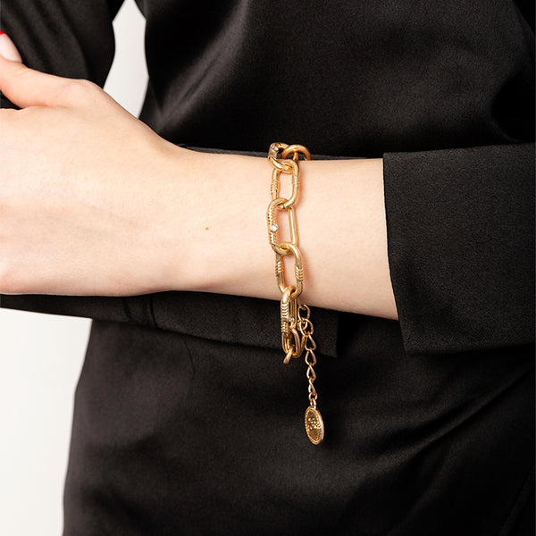 Bibi Bijoux Gold Courage Chunky Chain Bracelet