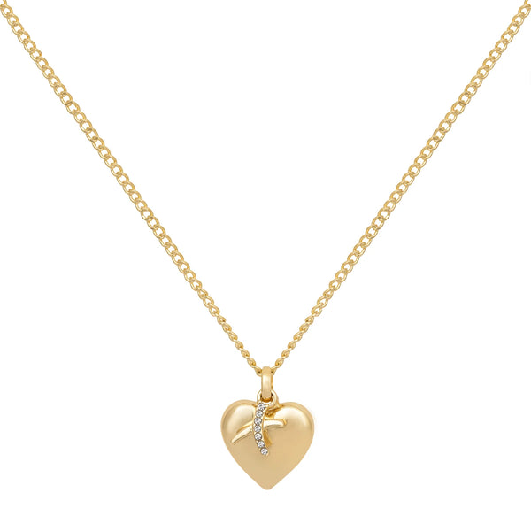 Caramel Jewellery Gold Cherish Heart Necklace