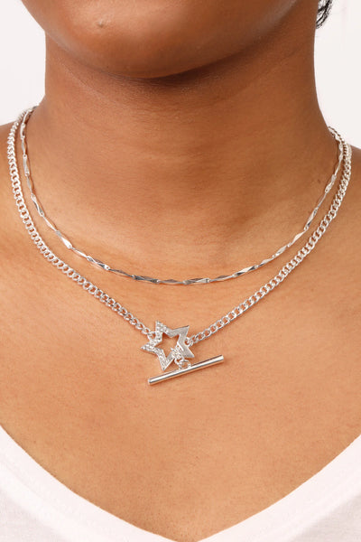 Caramel Jewellery Silver Super Star Necklace