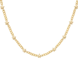 Caramel Jewellery Gold Star Choker Necklace