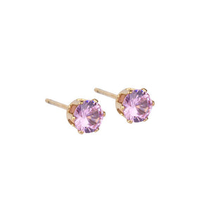 Last True Angel Blush Pink Crystal Stud Earrings