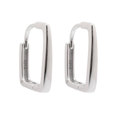 Piccadilly Lily Sterling Silver Rectangle Earrings