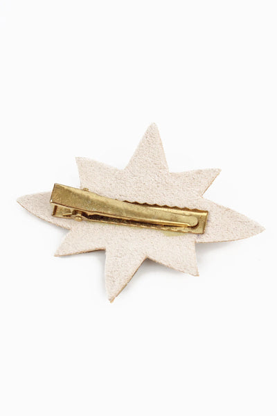 My Doris Hand Beaded Large Gold Star Hairslide