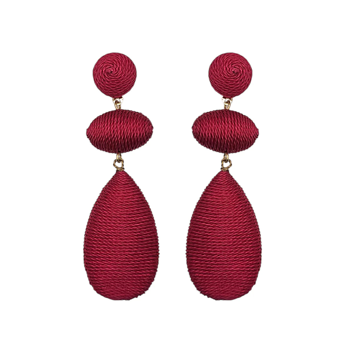 The Narratives Pink Triple Teardop Stud Earrings
