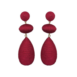 The Narratives Pink Triple Teardop Stud Earrings