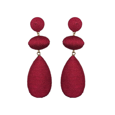 The Narratives Pink Triple Teardop Stud Earrings