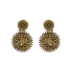 The Narratives Mini  Bronze Beaded Stud Earrings