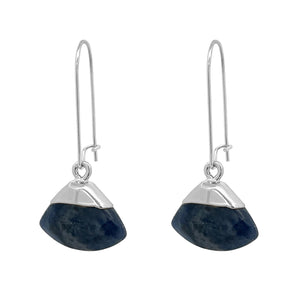 Amorino, Gift Boxed, Navy Stone Drop Earrings