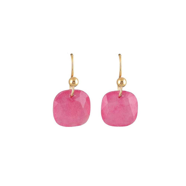 Last True Angel Rose Pink Faceted Drop Earrings