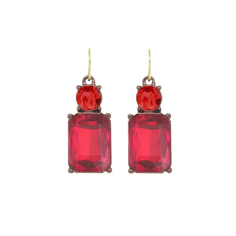 Last True Angel Bestselling Red Crystal Drop Earrings