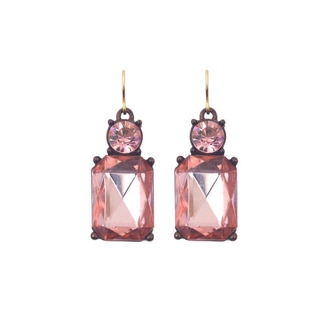 Last True Angel Bestselling Blush Pink Crystal Drop Earrings