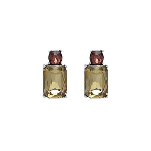 Last True Angel Mini Smoke & Burgundy Crystal Stud Earrings