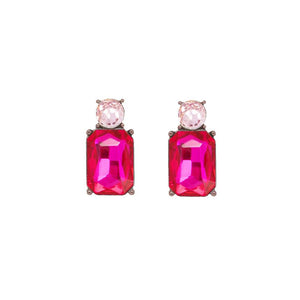 Last True Angel Mini Hot Fuchsia Pink & Pale Pink Stud Earrings